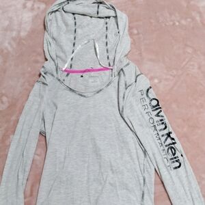 Calvin Klein Light Gray Asymmetrical Skirt